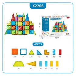 Magnetbausteine LELINO Diamond 45 Teile