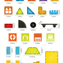 Magnetbausteine LELINO Diamond 115 Teile