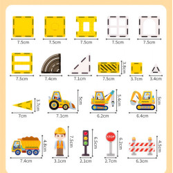 Magnetbausteine LELINO Fantasy Engineering 47 Stück