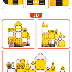 Magnetbausteine LELINO Fantasy Engineering 47 Stück
