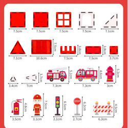 Magnetbausteine LELINO Fantasy Fire Control 48 Stück