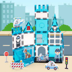 Magnetbausteine LELINO Fantasy Police 42 Stück