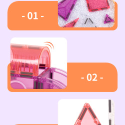 Magnetbausteine LELINO Fantasy Princess 58 Stück