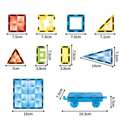 Magnetbausteine LELINO Diamond 95 Teile