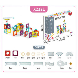 Magnetbausteine LELINO Roller 56 Stück