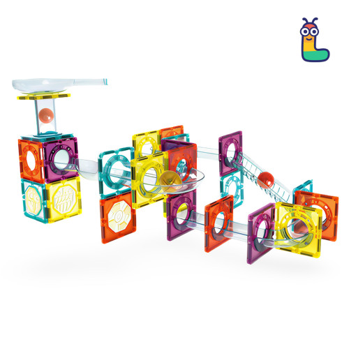 Magnetbausteine LELINO Roller 56 Stück