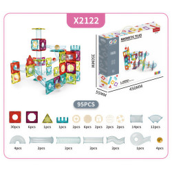 Magnetbausteine LELINO Roller 95 Stück