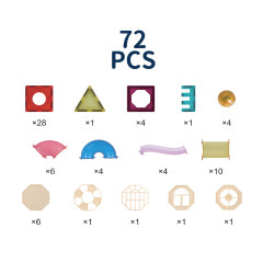 Magnetfliesen LELINO Roller 72 Stück